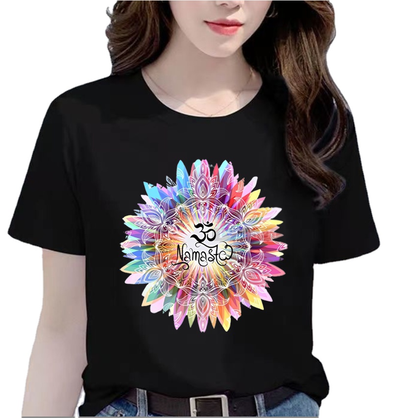 Fitness Yoga Youth - T-shirt d'été pour jeunes filles, style