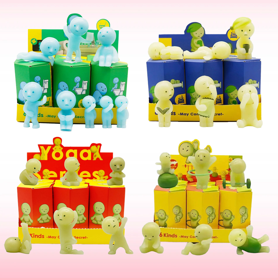 Yoga In Fitness First - Série de figurines miniatures qui brillent