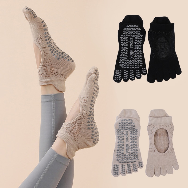 Yoga Fitness Women - Chaussettes de yoga coordonnantes à cinq