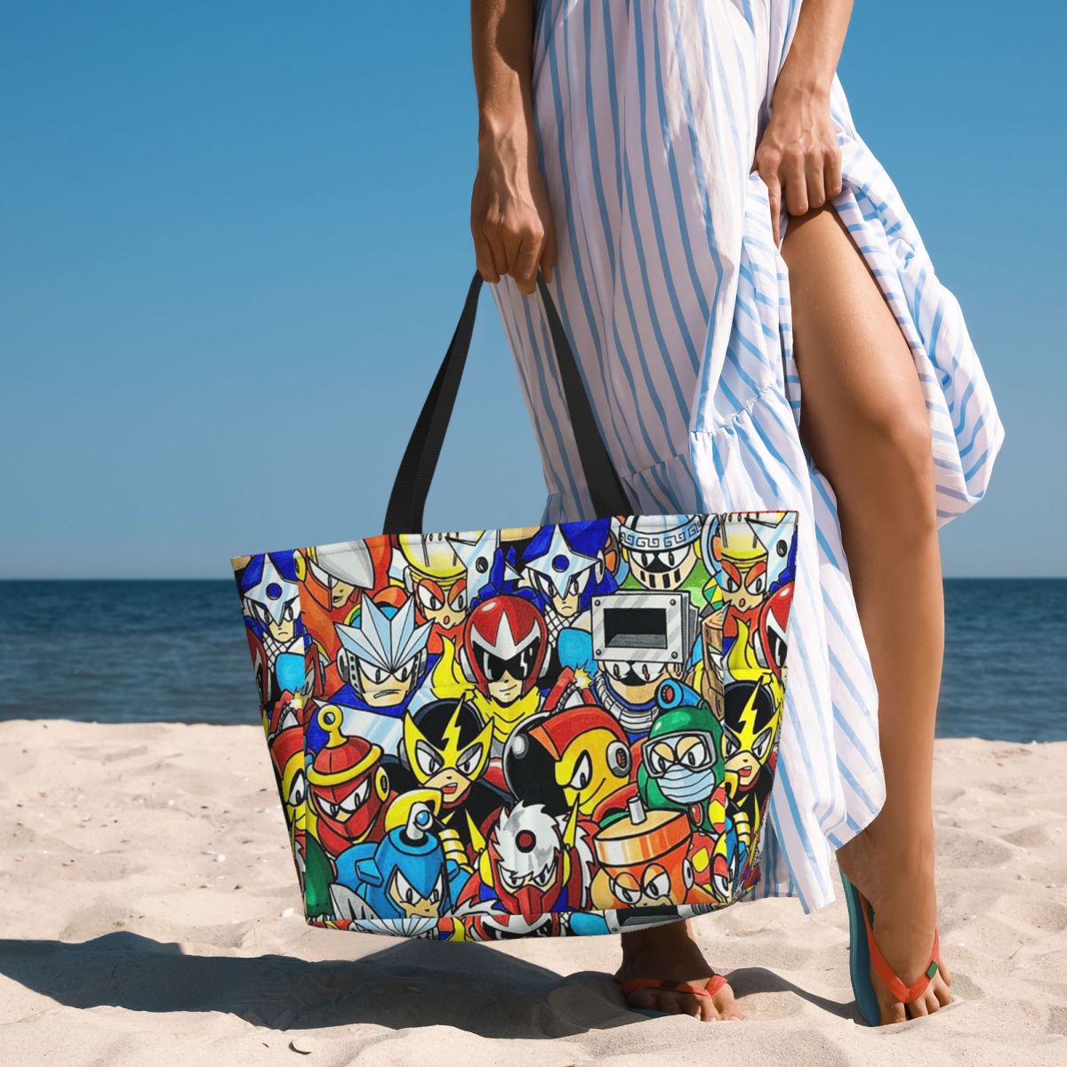 Yoga Fitness Video - Sac fourre-tout de plage Mega Man