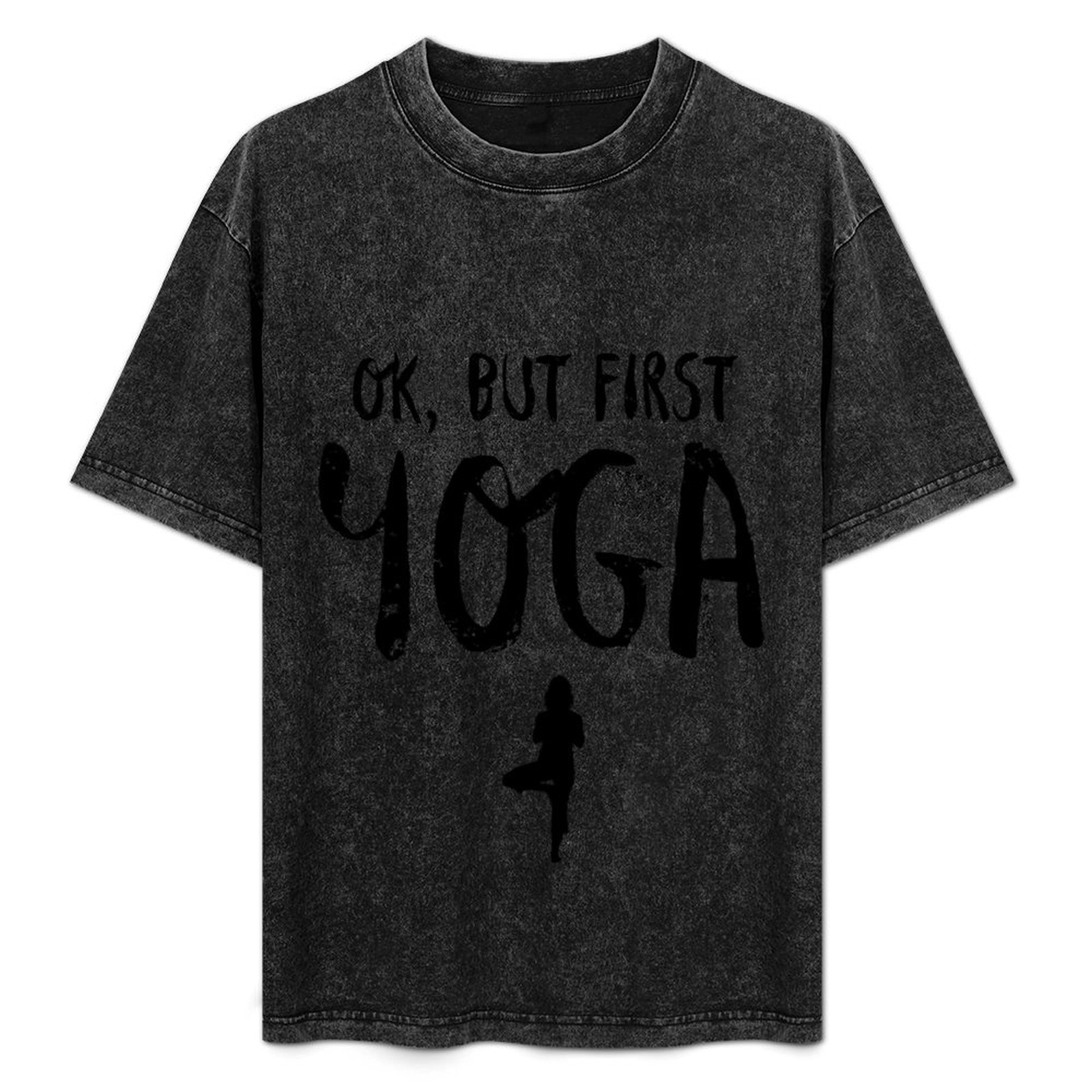 Yoga In Fitness First - T-shirt décontracté à imprimé moderne pour
