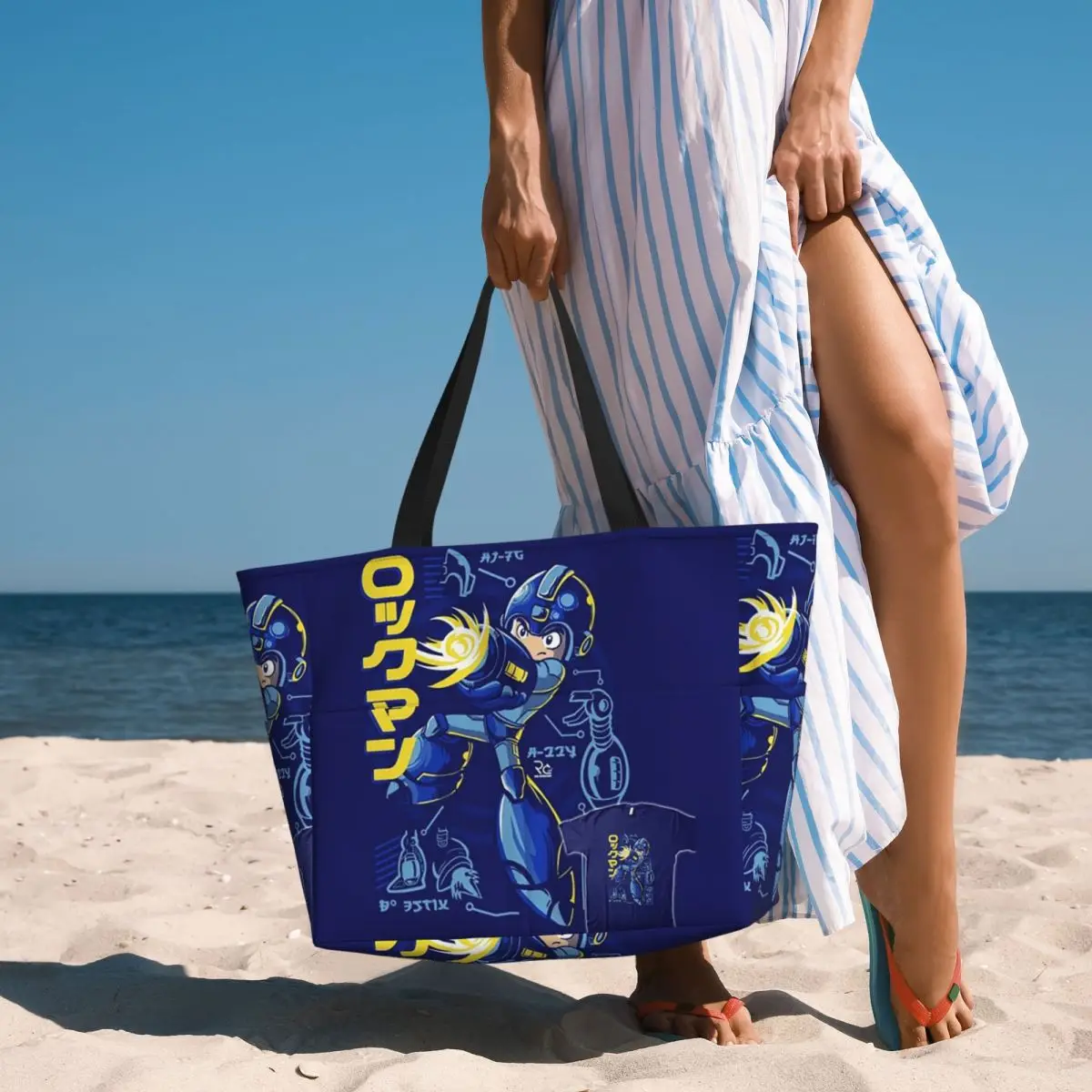 Yoga Fitness Video - Sac fourre-tout de plage Mega Man