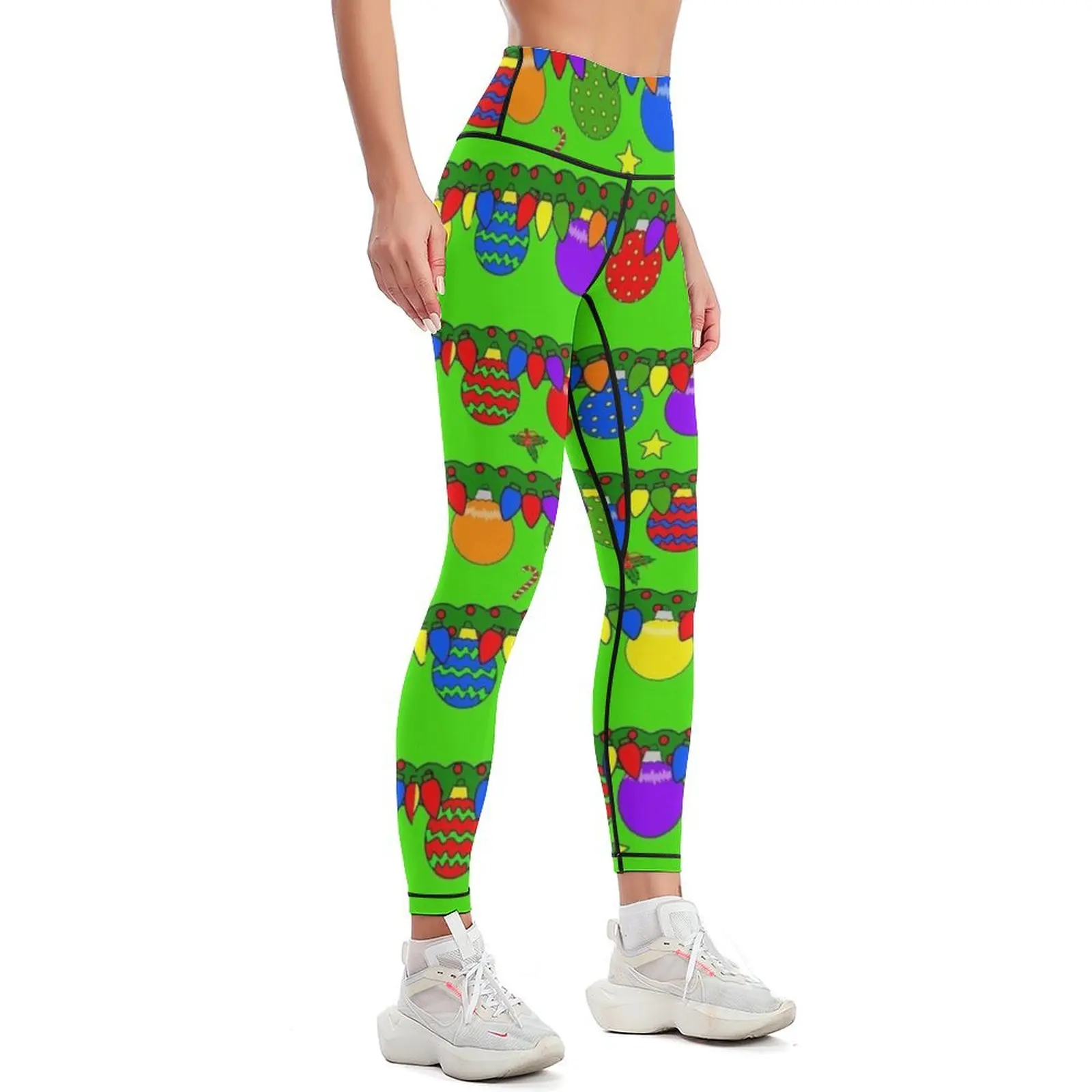 Leggings Holiday Ornaments, vê - Yoga Fitness Holiday avis et prix