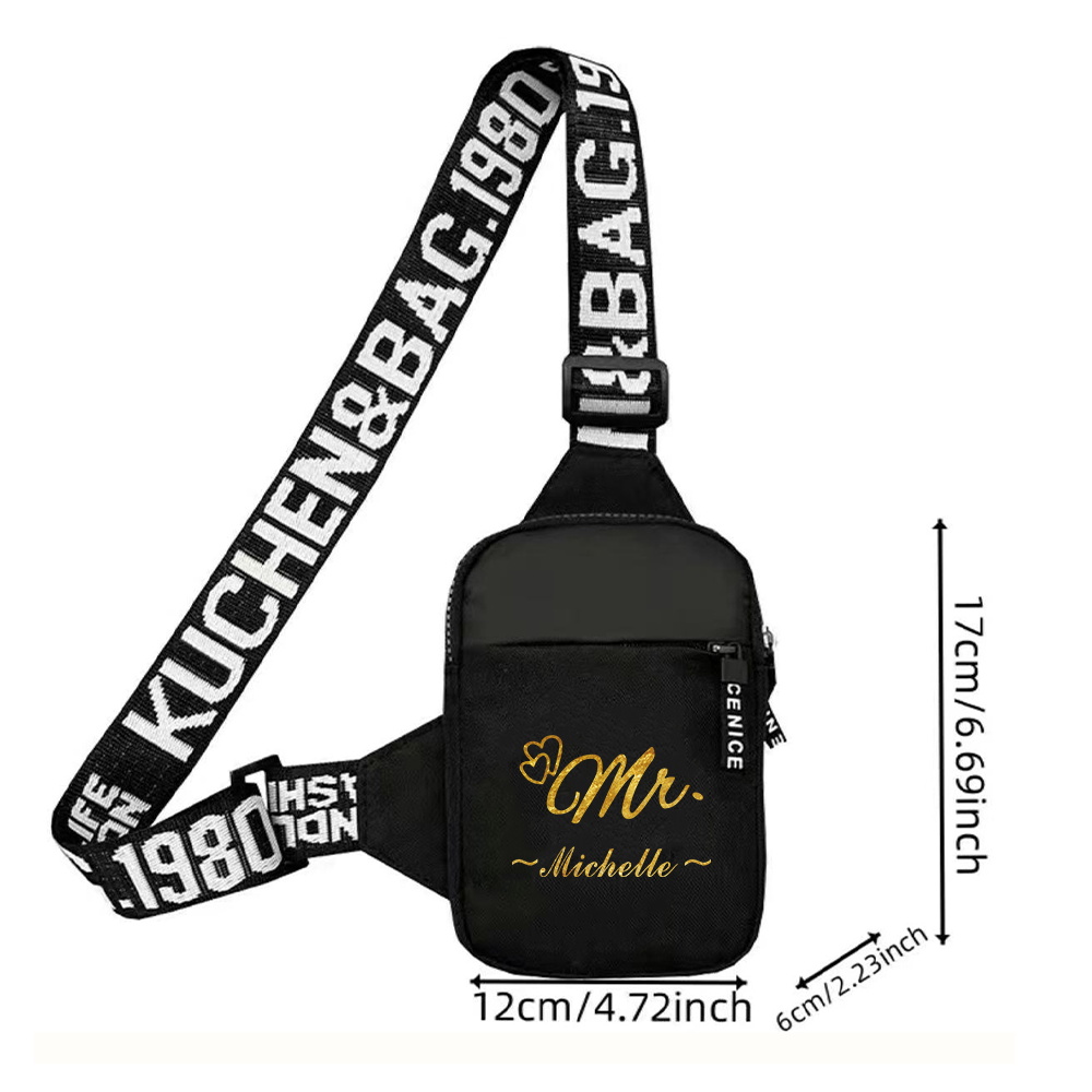 Sac de poitrine personnalisé a - Yoga Fitness Name avis et prix