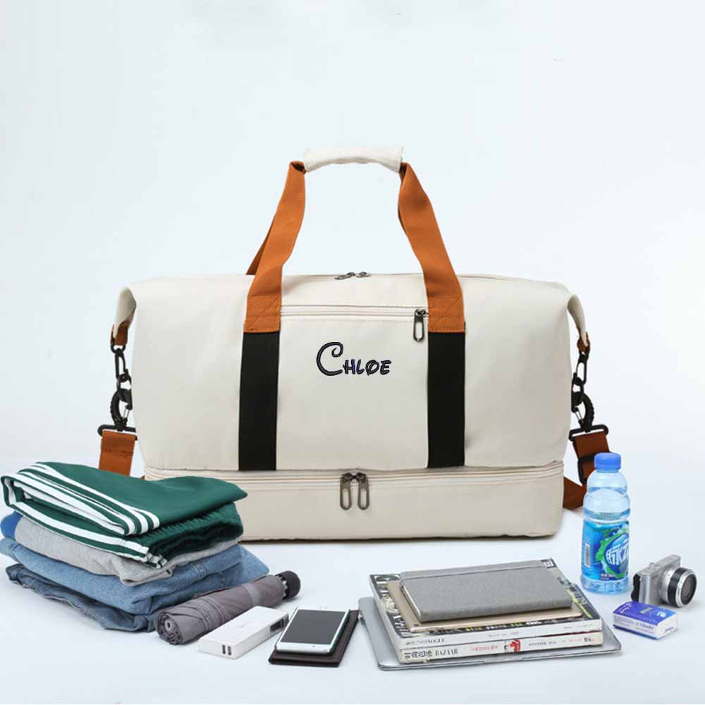 Sac de voyage portatif brodé p - Yoga Fitness Name avis et prix