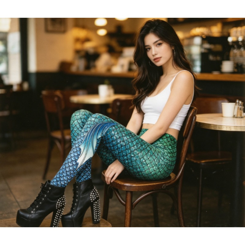 Leggings imprimés 3D à écaille - Yoga Fitness Holiday avis et prix