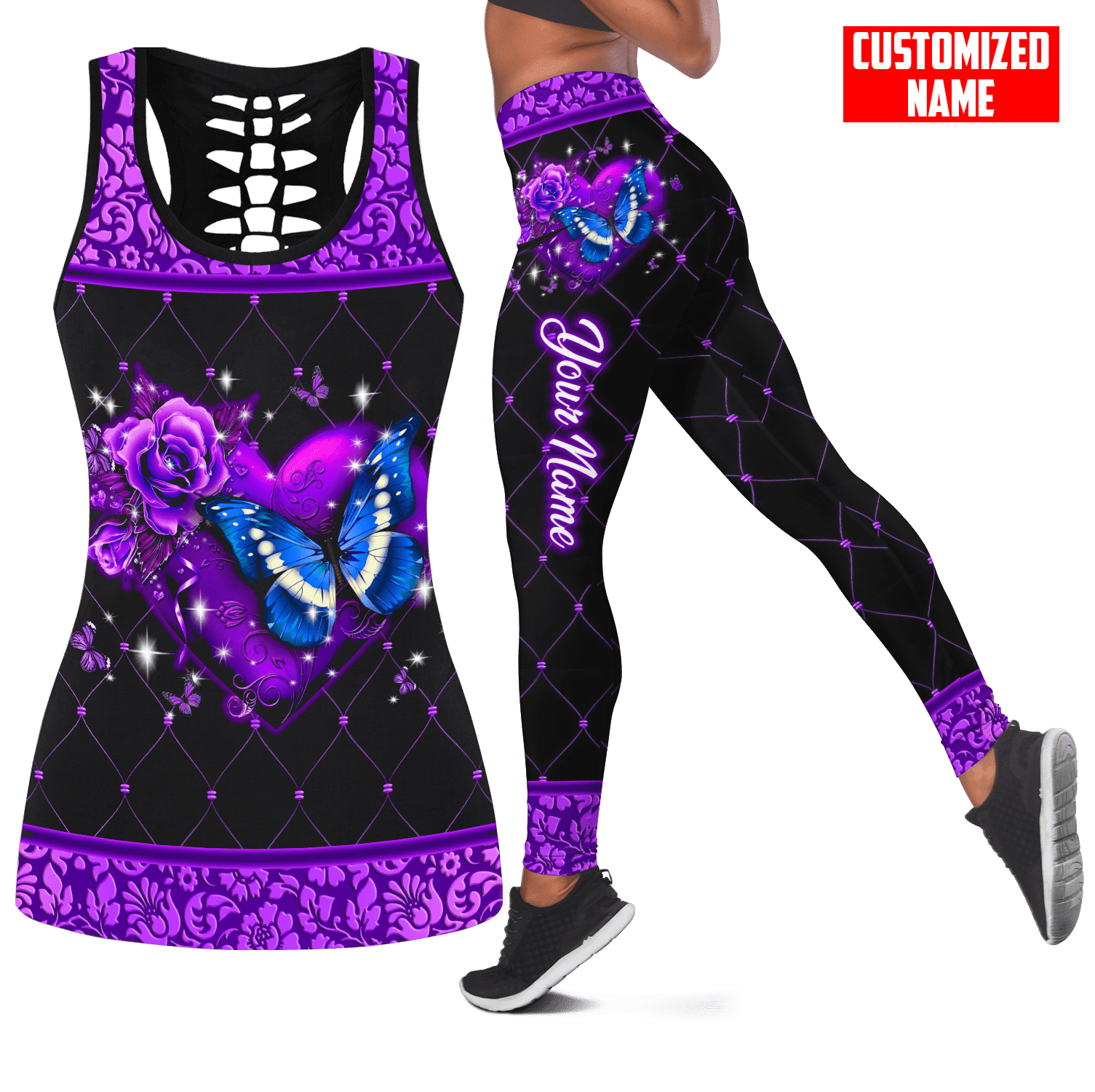 Ensemble débardeur et Leggings - Yoga Fitness Name avis et prix