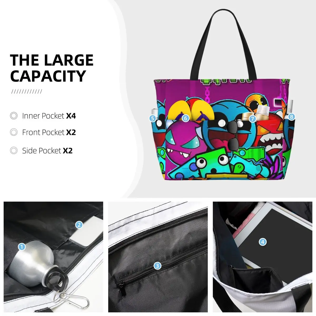 Sac fourre-tout de plage Geome - Yoga Fitness Video avis et prix